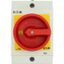 Main switch, T0, 20 A, surface mounting, 2 contact unit(s), 4 pole, Emergency switching off function, With red rotary handle and yellow locking ring thumbnail 3