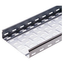 CABLE TRAY WITH TRANSVERSE RIBBING IN GALVANISED STEEL BRN50 - WIDTH 395MM - FINISHING: Z 275 thumbnail 1