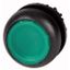 Illuminated pushbutton actuator, RMQ-Titan, Flush, momentary, green, Blank, Bezel: black thumbnail 1