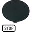 Button plate, mushroom black, STOP thumbnail 4