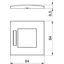 AR45-BF1 SWGR Cover frame for single Modul 45 84x84mm thumbnail 2