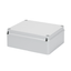 JUNCTION BOX WITH PLAIN SCREWED LID - IP56 - INTERNAL DIMENSIONS 240X190X90 - SMOOTH WALLS - GREY RAL 7035 thumbnail 1