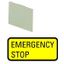 Insert label, yellow, emergency-Stop thumbnail 1