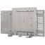 Section wide door, ventilated, left, HxW=350x425mm, IP42, grey thumbnail 1