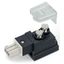 Tap-off module for flat cable 2-pole light gray thumbnail 1