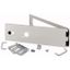 Opening metal front plate for drawer, closed IP55, H=150mm, grey thumbnail 1