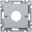 Central plate for command devices, aluminium, System M thumbnail 1