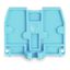 End plate with fixing flange M3 2.5 mm thick blue thumbnail 1