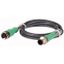Extension cable, 1m, M12, socket/plug thumbnail 1