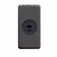 SOCKET-OUTLET FOR PHONIC CIRCUIT - 1 MODULE - SYSTEM BLACK thumbnail 2