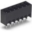 THT male header 0.8 x 0.8 mm solder pin straight black thumbnail 1