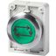 Illuminated pushbutton actuator, RMQ-Titan, Flat, momentary, green, inscribed, Metal bezel thumbnail 4