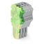 1-conductor female connector Push-in CAGE CLAMP® 1.5 mm² green-yellow/ thumbnail 1