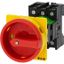 Main switch, P1, 32 A, rear mounting, 3 pole, Emergency switching off function, With red rotary handle and yellow locking ring, Lockable in the 0 (Off thumbnail 5