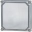 Cap, + door, transparent smoky gray, HxWxD=375x375x25mm thumbnail 3