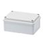 JUNCTION BOX WITH PLAIN SCREWED LID - IP56 - INTERNAL DIMENSIONS 120X80X50 - SMOOTH WALLS - GREY RAL 7035 thumbnail 2