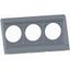 Front plate suitable for three 16-32 A outlets incl. screws. Suitable for RU and FMCE50 thumbnail 1